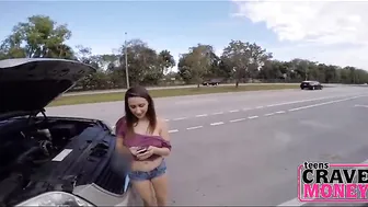 fucked this tiny teen that was broken down