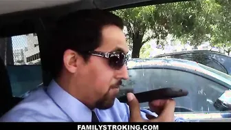 tiny latina step d. sucks dad off