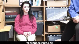 cute teen shoplifter fucked by security
