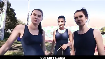 hot athletic female teen track star fucks new girl to orgasms