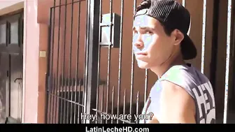 shy skinny spanish latino twink pov fuck from stranger making sex video for money
