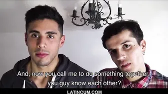 gay couple in love jock stud and boy twink paid to fuck for filmmaker pov