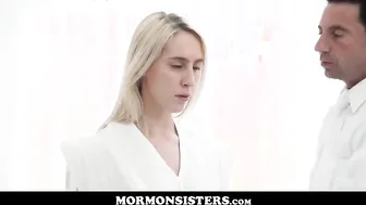 sexy blonde teen mormon sister fucked to orgasm by bishop