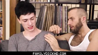 twink step s. and his step dad have sex during massage for sports injury