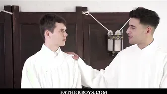 twink catholic altar boy dakota lovell fucked by f. gallo during training