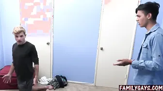 Gay dad punishes s. for stealing their guest's money