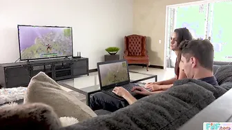FILF - Stepmom Reagan Foxx Steals Stepson's Cock From His Girlfriend