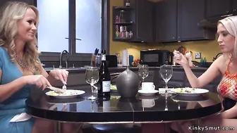 Man anal fucks wife and step d.