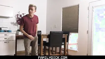 FamilyDick - Horny Boy Gets Fucked By StepDad After Caught Jerking Off
