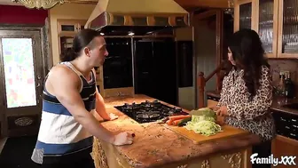 Big Tit MILF Stepmom Needs A Rough Fucking From Her Stepson