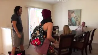 daddy and d. fucking on the kitchen table