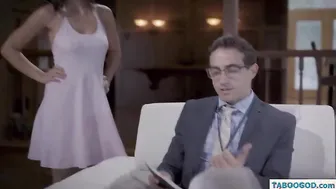 creepy guy harasses Teen Alone In Her Home