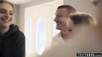PURE TABOO Step-Parents & Step-Bro Welcome New Sister to Perv Family