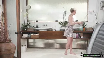 mom and her busty friend make s. a massage