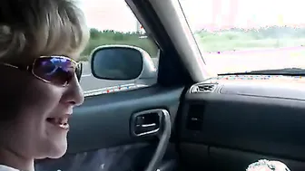 Hitchhiking slut f. in fores