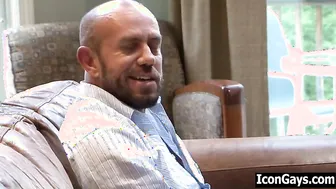 Gay dad fucks his jealous step s.