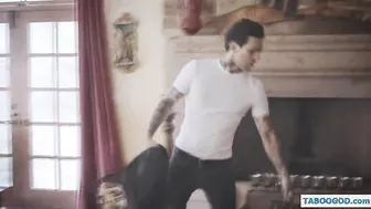 d. makes a threesome with dad and brother
