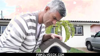FamilyDick - StepDad Walks In on Guy With The Boy Next Door And Fucks Them Both