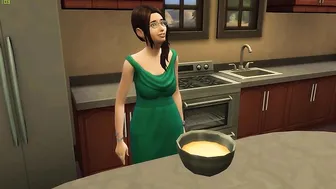 My Mom Have A Birthday Surprise For Me She offer Me A Cake And First Time I See And A Fuck A Pussy
