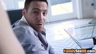 Mom has to be blind not to see dad & d. fucking