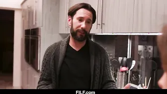 FILF - Big Breasted Step d. Loves Riding Step Dad