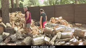 FamilyDick - Horny Twink Fucks His Muscular Stepgrandpa And Stepdad