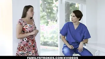 FamilyStrokes - Beautiful Slim Stepsis (Natalie Porkman) Takes A Big Dick Pounding From Stepbro