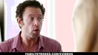 FamilyStrokes - Kinky Milf Watches While Husband Fucks His Stepdaughter (Shea Blaze)