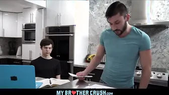 Twink Step Brother With A Nice Big Thick Cock Dakota Lovell Fucked By Cub Step Brother Scott Demarco In Family Kitchen