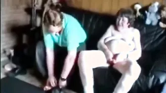 Having fun with ugly stupid granny. Amateur