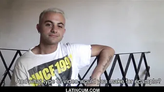 Young Amateur Blonde Latino Twink Juan Cruz Fucked For Cash POV
