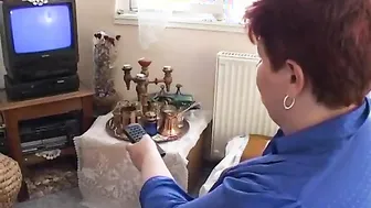 Chubby MILF Fucks The Cable Guy