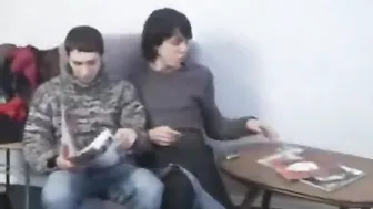 Russian crossdressers get bareback creampie