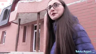 Public Agent Young Russian in Glasses Fucking a Big Cock