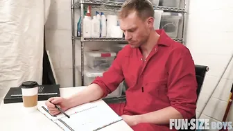 FunSizeBoys - Tiny twink fucked after being seduced by tall handyman