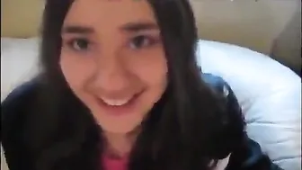 Step-daugther sucks father's dick