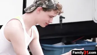 It’s not easy being a single dad, the only source of relief is the gay porn and... young stepson!