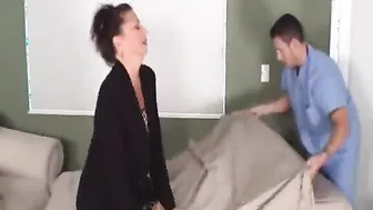 Son gives mother a Special Massage