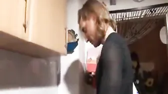 Blonde german mom and son fucked