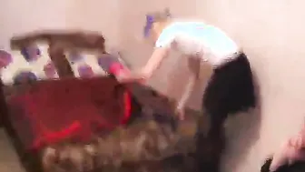 Breathtaking family rape featuring violent father and his sexy daughter