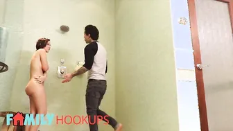 Family Hook Ups - Bailey Brooke's Stepbro Scolds Her For Masturbating But Turns Out He's Horny Too