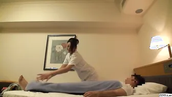 Japanese hotel massage naked eating out hairy pussy