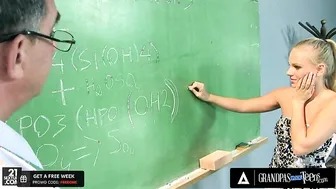 GrandpasFuckTeens Cute Teen Fucks Her Old Teacher In Exchange For Passing The Chemistry Exam