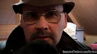 Chesty teen Scarlet fuck an old guy