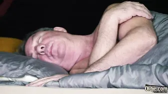 Sweet sexy teen caught fingering her pussy by stepgrandpa and he fucks her twat