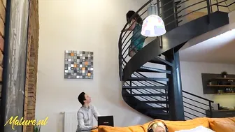 WTF ARE YOU DOING!? Boyfriend Gets Caught Getting a BJ From His Stepmom