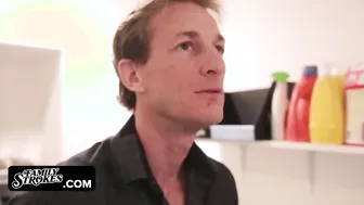 Family Strokes - Perv Man Gets Horny From Sniffing His Stepdaughter's Panties And Asks For More