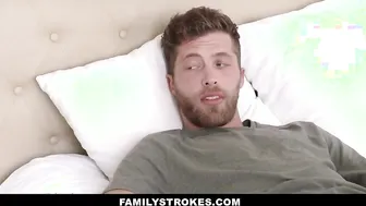 FamilyStrokes - Dared My Step-Sis To Suck My Cock