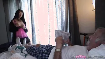 My Horny Asian Step-Granny Begs Me to Blow My Load in Her - Nami Lee -