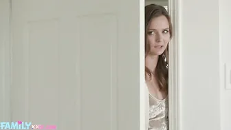 FamilyXXX - Teen Stepdaughter Strokes My Cum Into Her Mouth (Stella Sedona)
